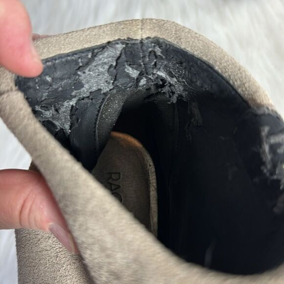 Rachel Rachel Roy Ramone Suede Foldover Booties Sz 6 - Picture 6 of 8